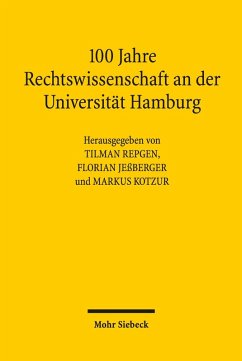 100 Jahre Rechtswissenschaft an der Universität Hamburg (eBook, PDF)