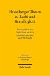 Heidelberger Thesen zu Recht und... - Bild 1
