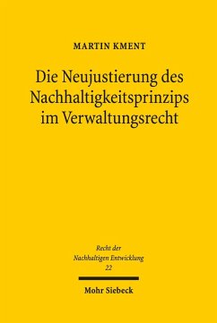 Cover Die Neujustierung des Nachhaltigkeitsprinzips im Verwaltungsrecht (eBook, PDF)