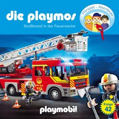 Cover Die Playmos - Das Original Playmobil Hörspiel, Folge 42: Großbrand in der Feuerwache (MP3-Download)