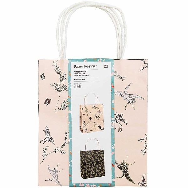 Papiertüten, Jardin Japonais, Kraniche Papiertüten, Jardin Japonais, Kraniche