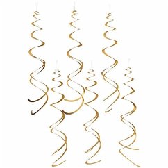 Cover Spiral Luftschlangen, Gold Matt