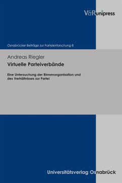 Virtuelle Parteiverbände (eBook, PDF) - Riegler, Andreas