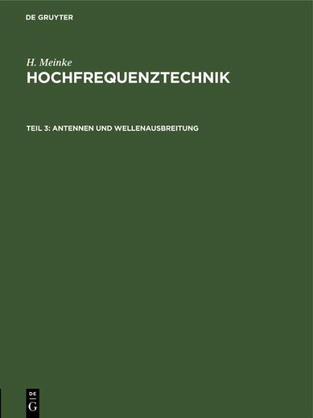 Antennen und Wellenausbreitung (eBook, PDF) Antennen und Wellenausbreitung (eBook, PDF)