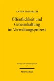 Öffentlichkeit und Geheimhaltung im Verwaltungsprozess (eBook, PDF)