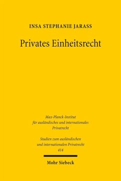 Privates Einheitsrecht (eBook, PDF) - Jarass, Insa Stephanie