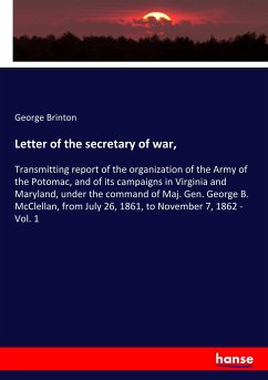 Letter of the secretary of war,