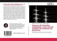 Huecos de tensión, adaptada a una red de prueba de sistema de potencia