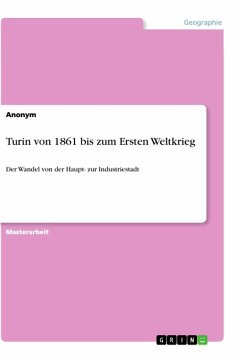 Turin von 1861 bis zum Ersten Weltkrieg - Anonym