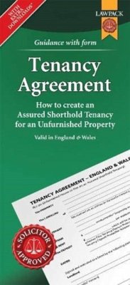 Cover Unfurnished Tenancy Agreement Form Pack