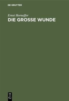 Die große Wunde - Horneffer, Ernst