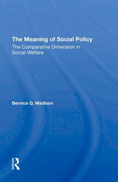 Cover The Meaning Of Social Policy (eBook, PDF)