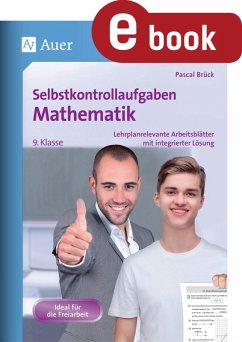 Cover Selbstkontrollaufgaben Mathematik Klasse 9 (eBook, PDF)