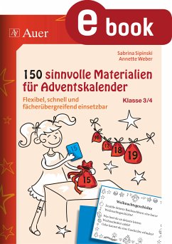 150 sinnvolle Materialien für Adventskalender 3-4 (eBook, PDF) - Sipinski, Sabrina; Weber, Annette