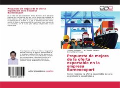 Propuesta de mejora de la oferta exportable en la empresa Burneoexport