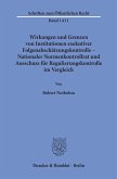 Wirkungen und Grenzen von Institutionen exekutiver Folgenabschätzungskontrolle - Nationaler Normenkontrollrat und Ausschuss für Regulierungskontrolle im Vergleich