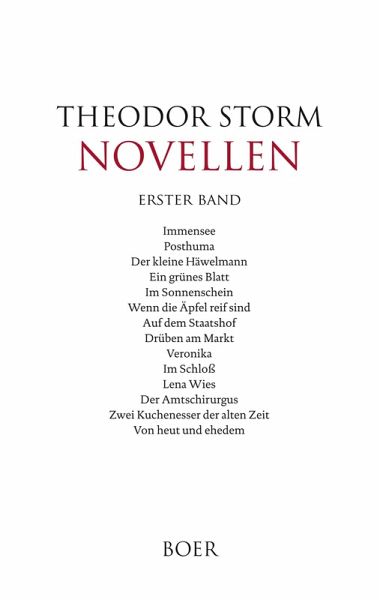 Novellen erster Band