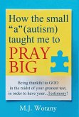 How the small &quote;a&quote; (autism) taught me to PRAY BIG
