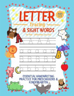 Letter Tracing and Sight Words for Kids (Wherever you are): Essential Handwriting Practice for Preschoolers Aged 3-5 & Kindergarten - Zone, Learning