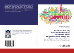 Examination on Implementation of Academic Staff Empowerment Program