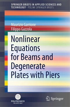 Nonlinear Equations for Beams and Degenerate Plates with Piers - Garrione, Maurizio;Gazzola, Filippo