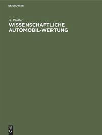 Wissenschaftliche Automobil-Wertung - Riedler, A.