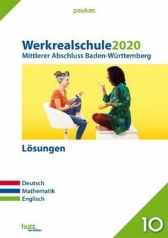Cover Werkrealschule 2020 - Mittlerer Abschluss Baden-Württemberg Lösungen