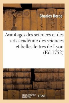 Discours Sur Les Avantages Des Sciences Et Des Arts - Borde-C