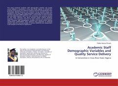 Academic Staff Demographic Variables and Quality Service Delivery