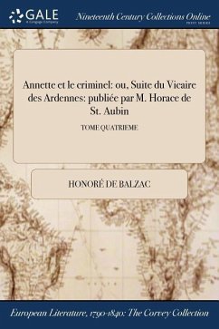 Annette et le criminel - Balzac, Honoré de