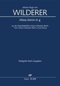 Missa brevis in g (Klavierauszug) - Wilderer, Johann Hugo von