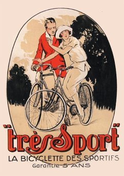 Carnet Blanc, Affiche Très Sport Bicyclette - Sans Auteur