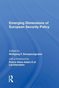 Cover Emerging Dimensions Of European Security Policy (eBook, ePUB)