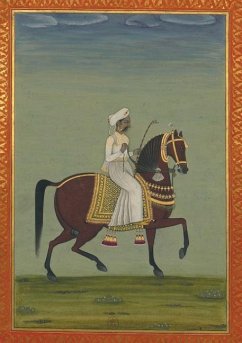 Carnet Blanc, Prince Indien À Cheval, Miniature 18e - Sans Auteur