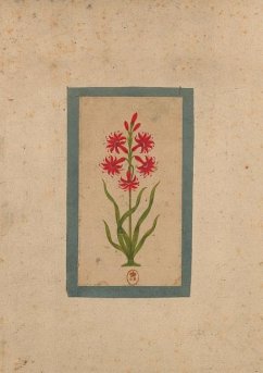 Carnet Blanc, Fleur 1, Miniature Indienne 18e Siècle - Sans Auteur