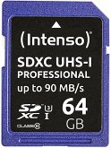 Intenso SDXC Card 64GB Class 10 UHS-I Professional
