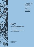 Sieben frühe Lieder, Studienpartitur für Singstimme und Orchester Sieben frühe Lieder, Studienpartitur für Singstimme und Orchester