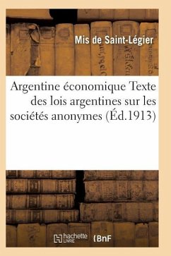 Argentine Économique - De Saint-Legier-M