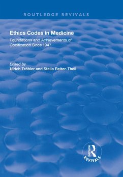 Ethics Codes in Medicine (eBook, PDF) - Tröhler, Ulrich; Reiter-Theil, Stella; Herych, Eckhard