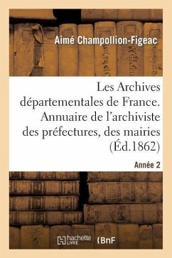 Cover Les Archives Départementales de France. Année 2