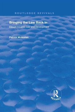 Cover Bringing the Law Back In (eBook, PDF)