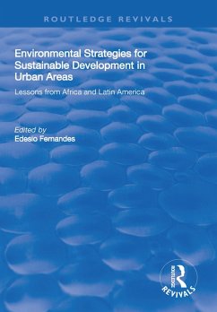 Environmental Strategies for Sustainable Developments in Urban Areas (eBook, ePUB)