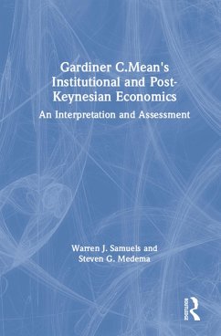 Cover Gardiner C.Mean's Institutional and Post-Keynesian Economics (eBook, PDF)