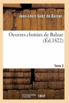 Oeuvres Choisies de Balzac T01 - de Balzac-J-L