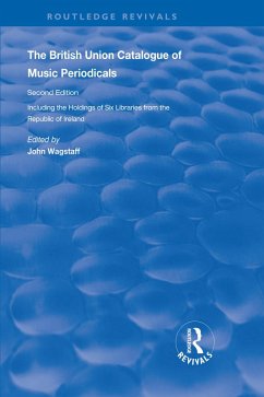 Cover The British Union Catalogue of Music Periodicals (eBook, ePUB)