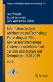Information Systems Architecture and Technology: Proceedings of 40th Anniversary International Conference on Information Systems Architecture and Technology ¿ ISAT 2019