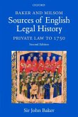 Baker and Milsom Sources of English Legal History