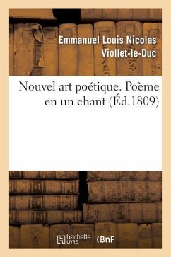 Cover Nouvel Art Poétique. Poëme En Un Chant