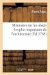 Mémoires Sur Les Objets Les Plus... - Bild 1