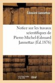 Notice Sur Les Travaux Scientifiques